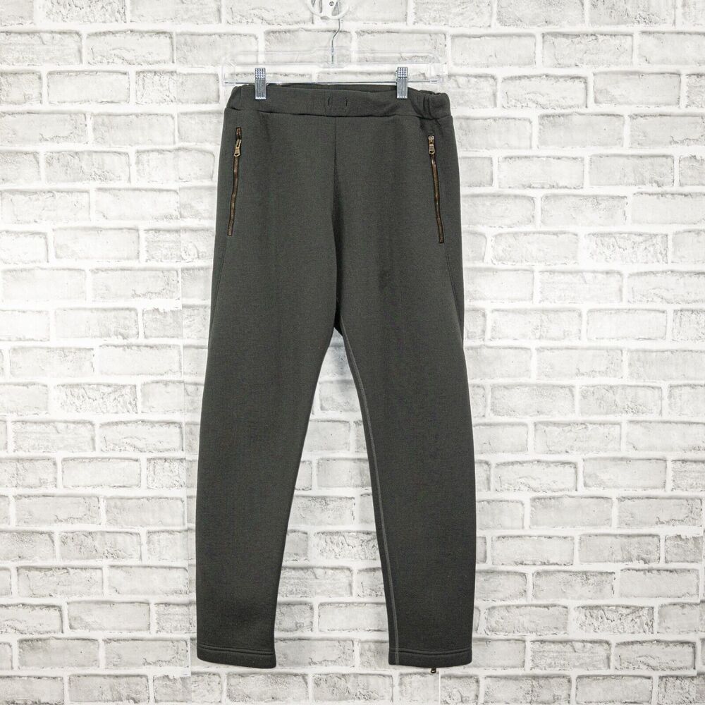 Tomas Maier ankle Zip Sweatpants Jogger Green Fits Small 28w